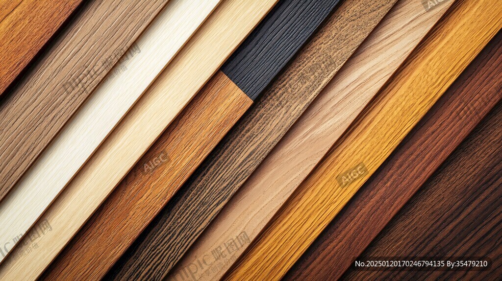 多种颜色木板木材