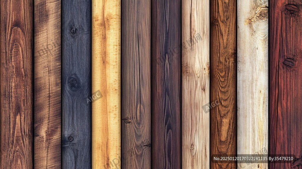 多种颜色木板木材