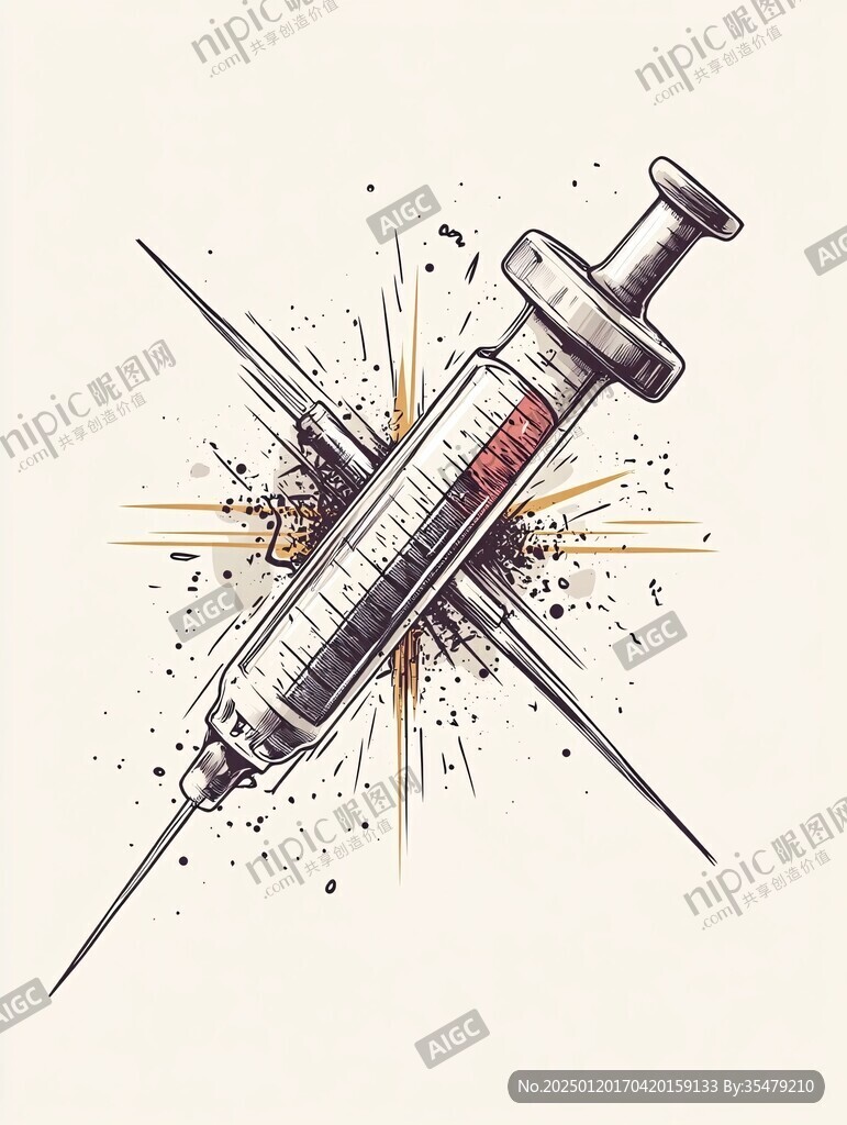 注射器插画