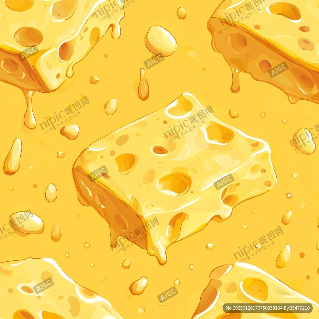 奶酪起司插画元素