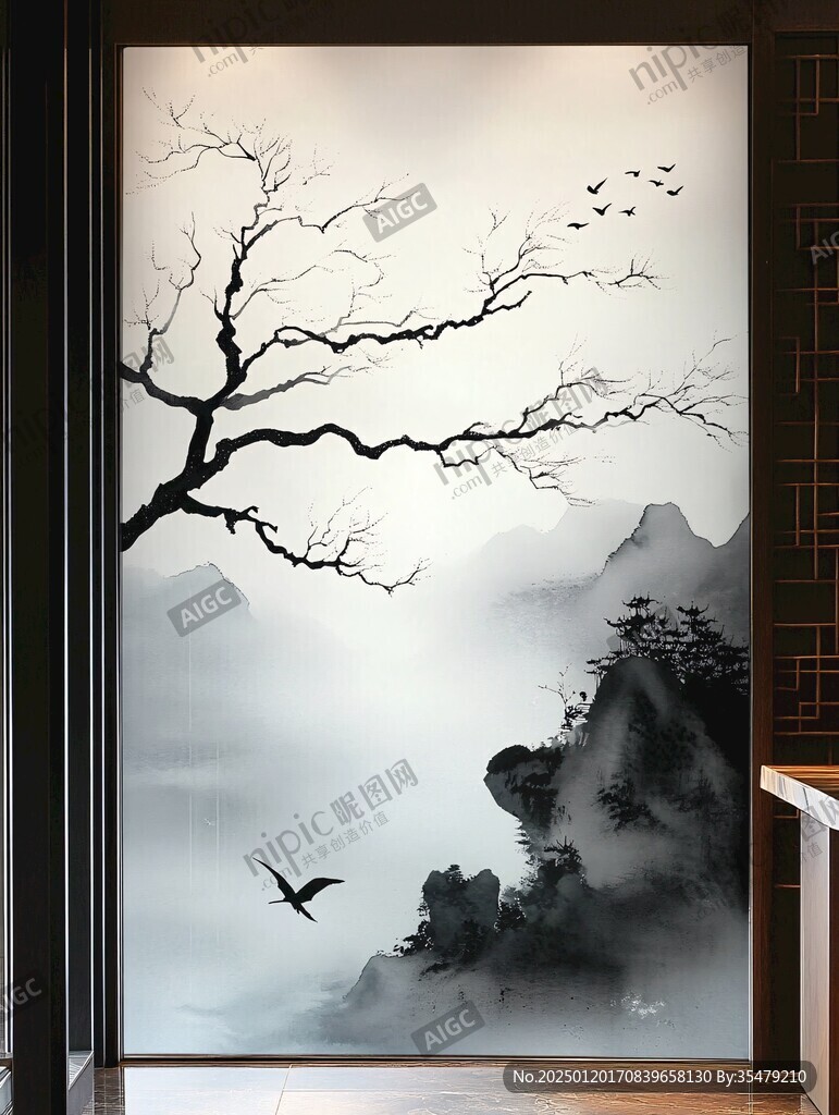 壁纸墙纸水墨山水