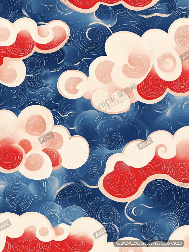 宋代云图高端云纹装饰