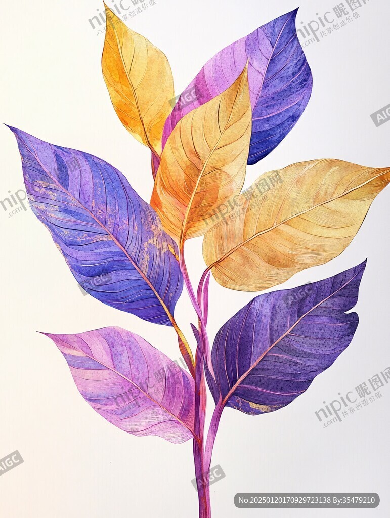 渐变色植物