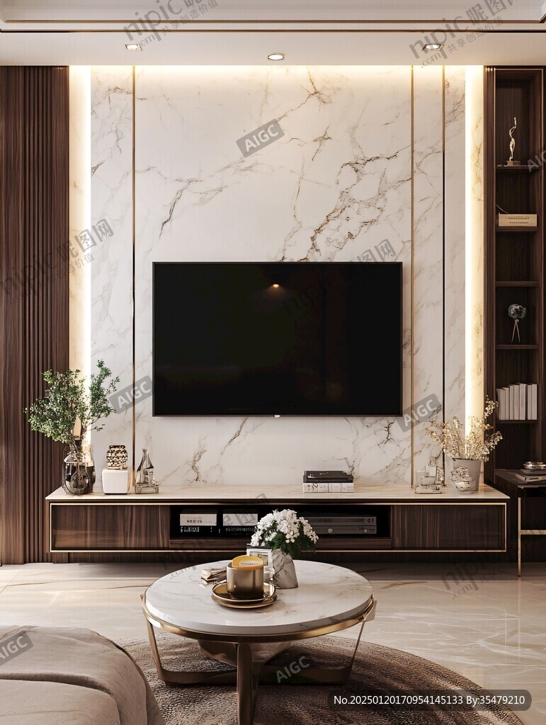 岩板客厅场景素材