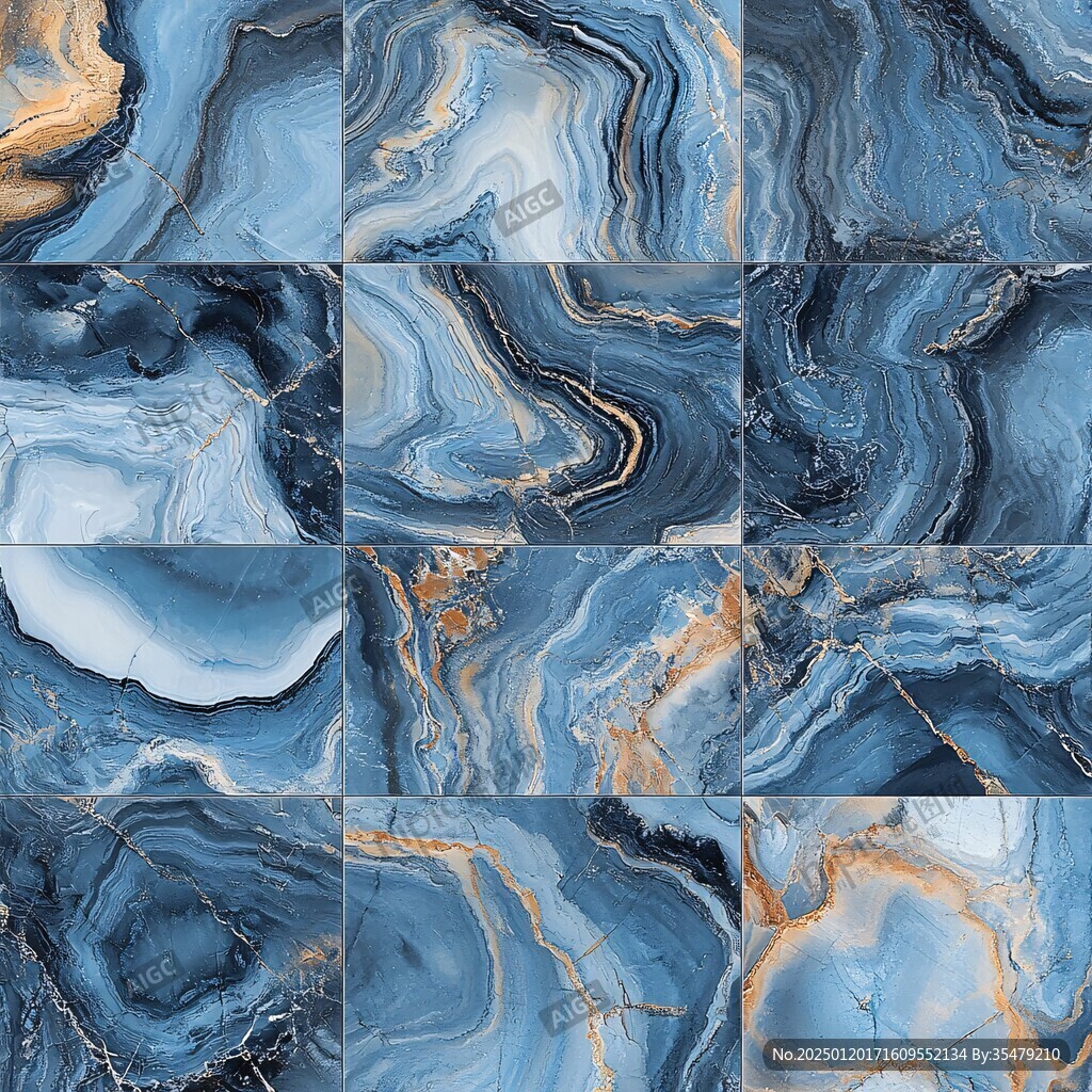 高清蓝色大理石纹理