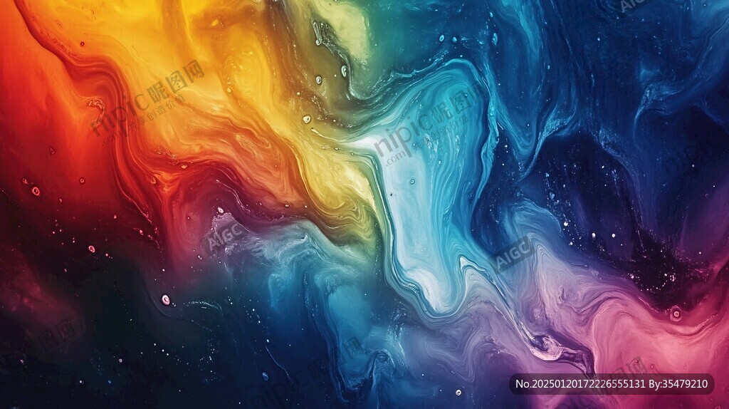 海洋流体画宇宙