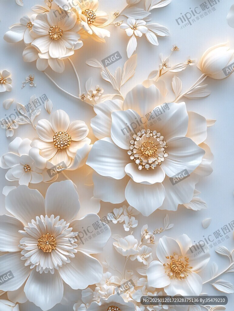 3d立体花壁纸