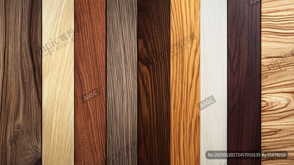 多种颜色木板木材