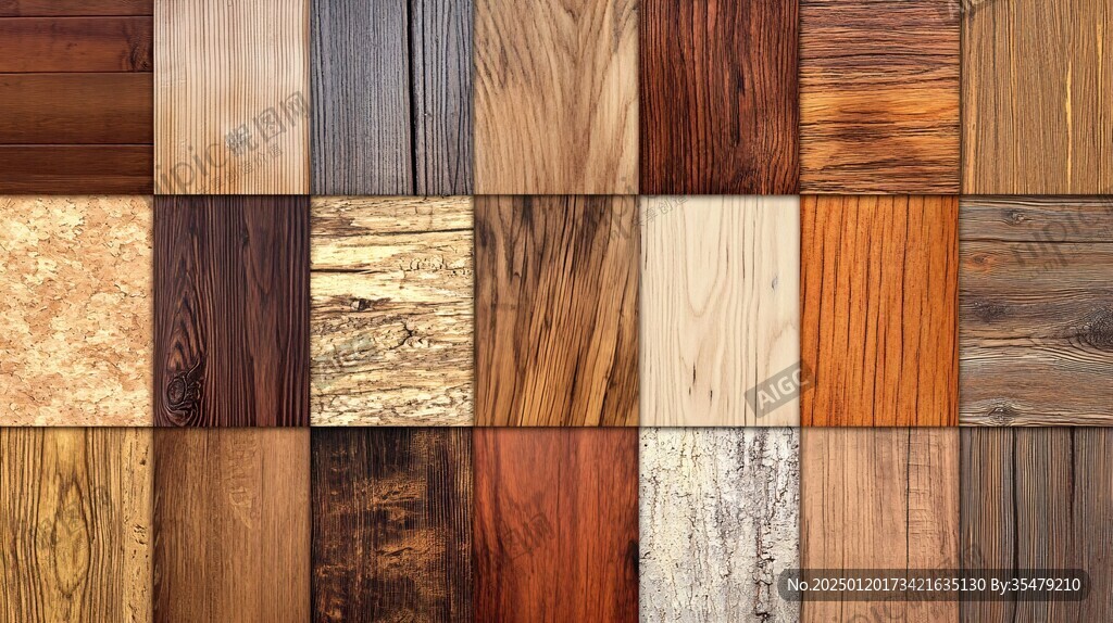 多种颜色木板木材