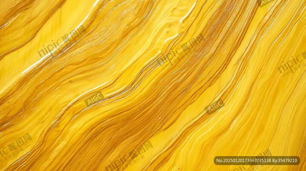 金色抽象流体纹理背景