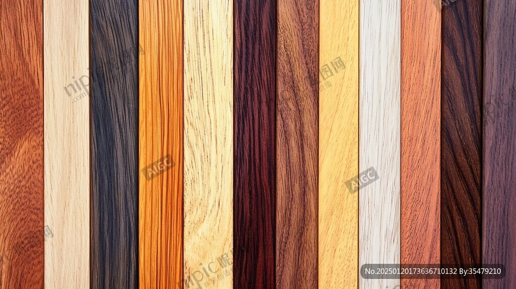多种颜色木板木材