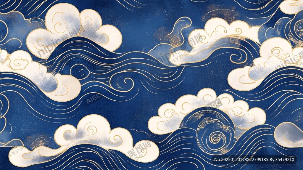 海水云纹