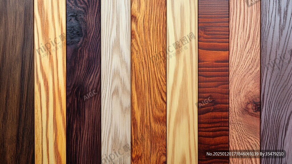 多种颜色木板木材