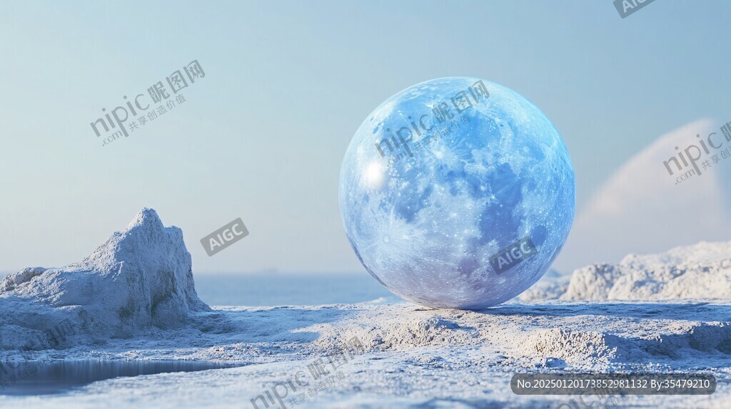 蓝月夜梦幻唯美奇幻