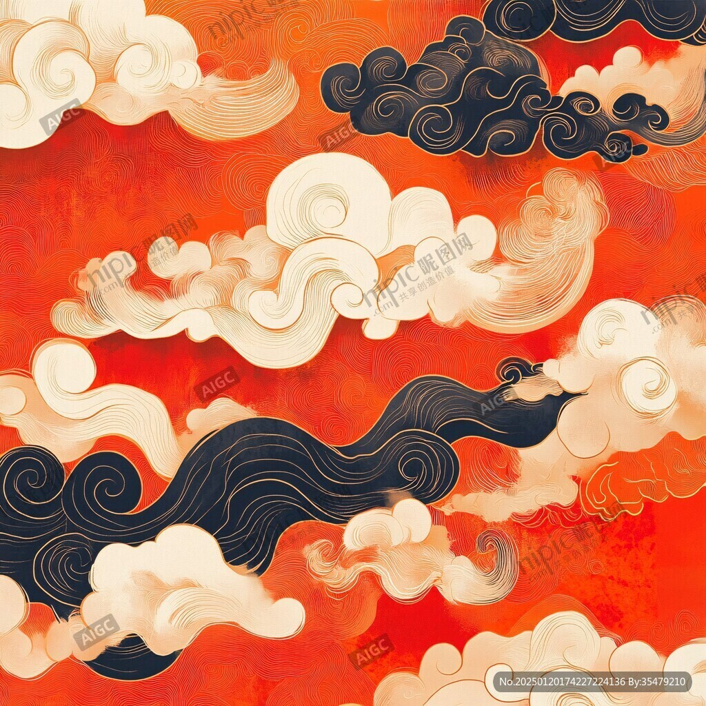 宋代云图高端云纹装饰