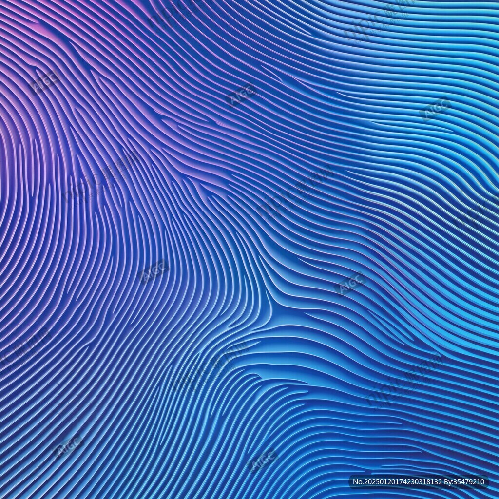 炫彩波浪蓝色渐变纹理