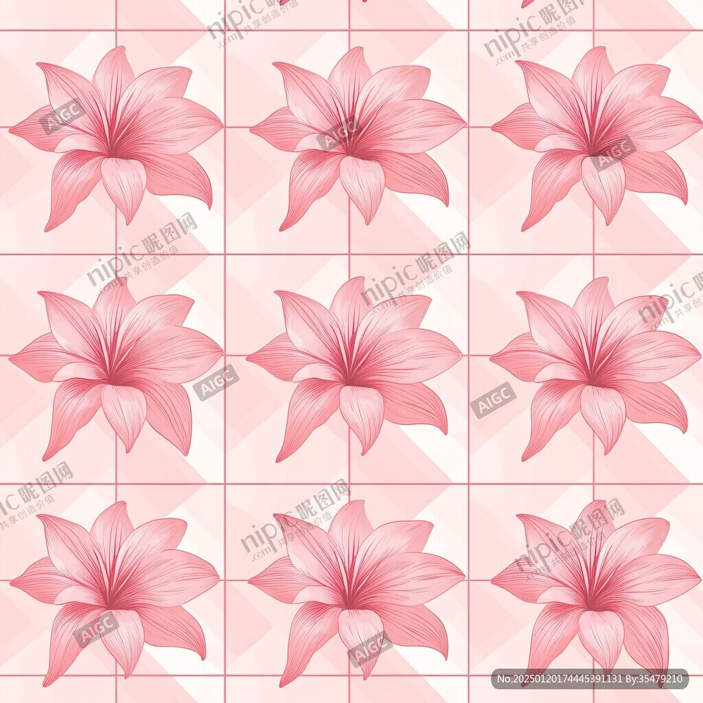 花朵四方图