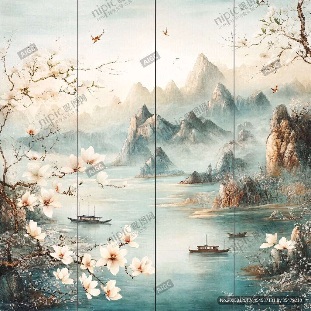 高清屏风画