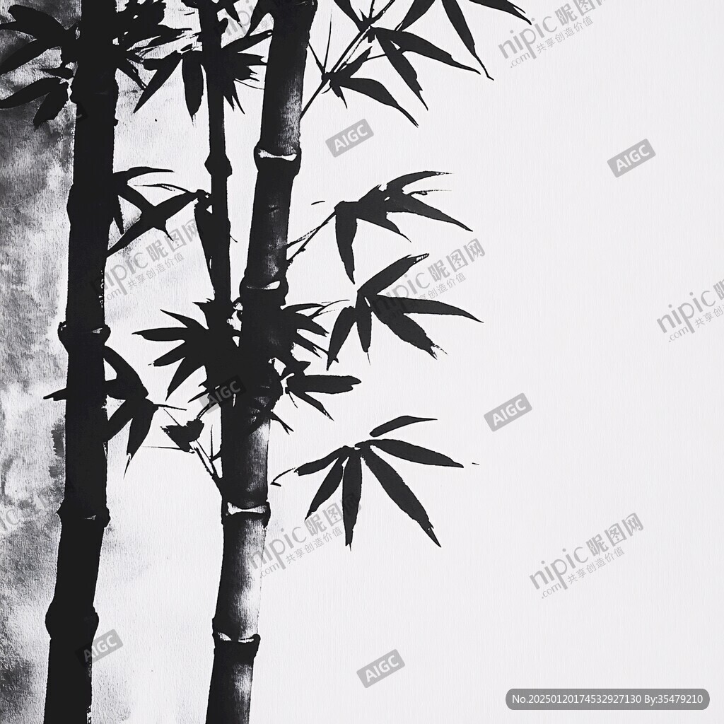 竹林水墨
