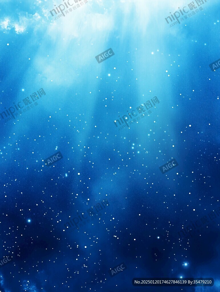 深邃通透蓝色背景