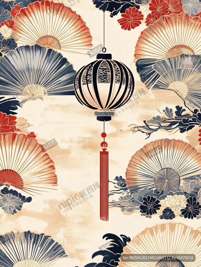 中式日式底纹