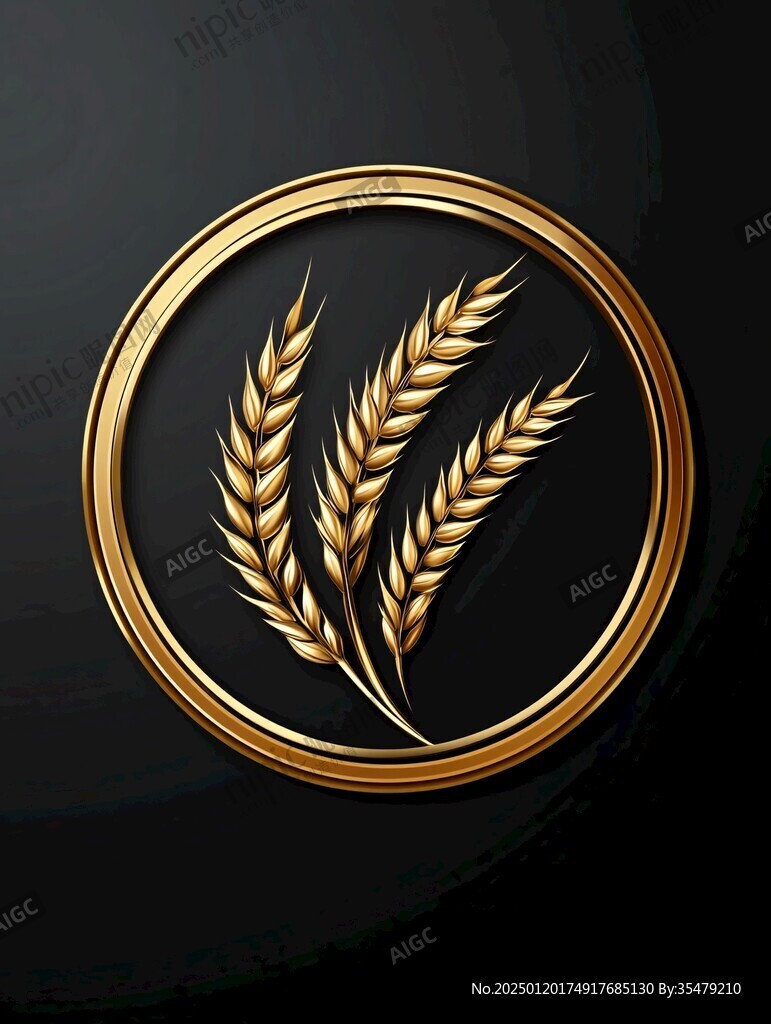 金色麦logo穗