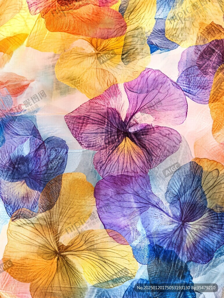 色彩花瓣