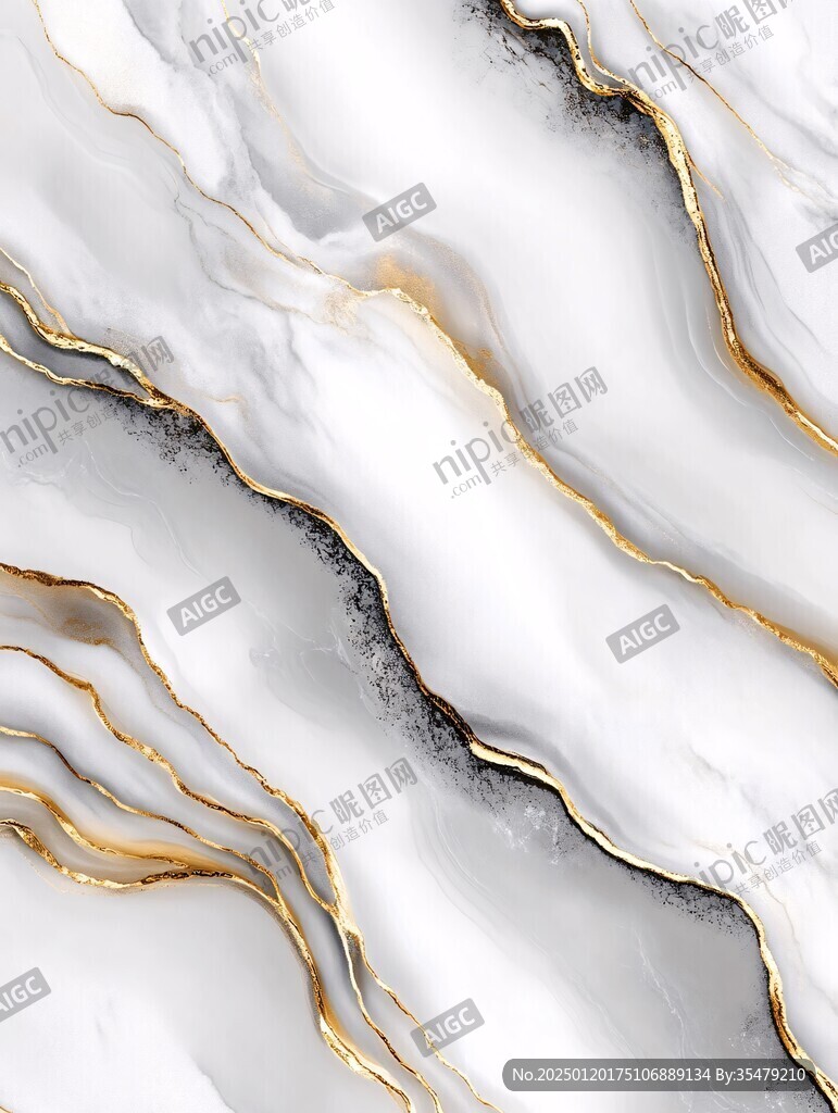 流体大理石金色素材