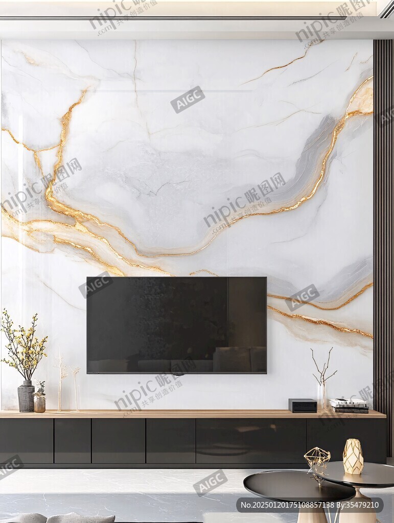 轻奢大理石背景墙