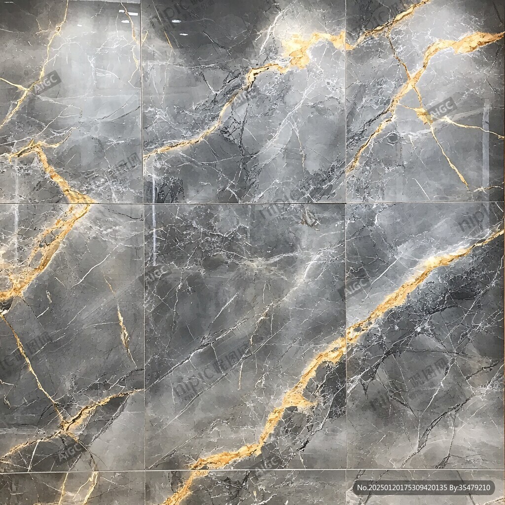 蓝色透光大理石装饰画