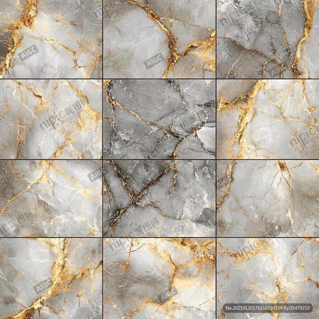 金色网格线条大理石纹