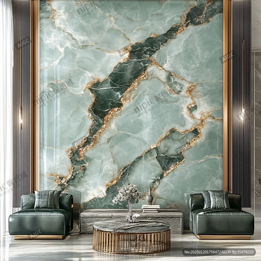 轻奢大理石背景墙