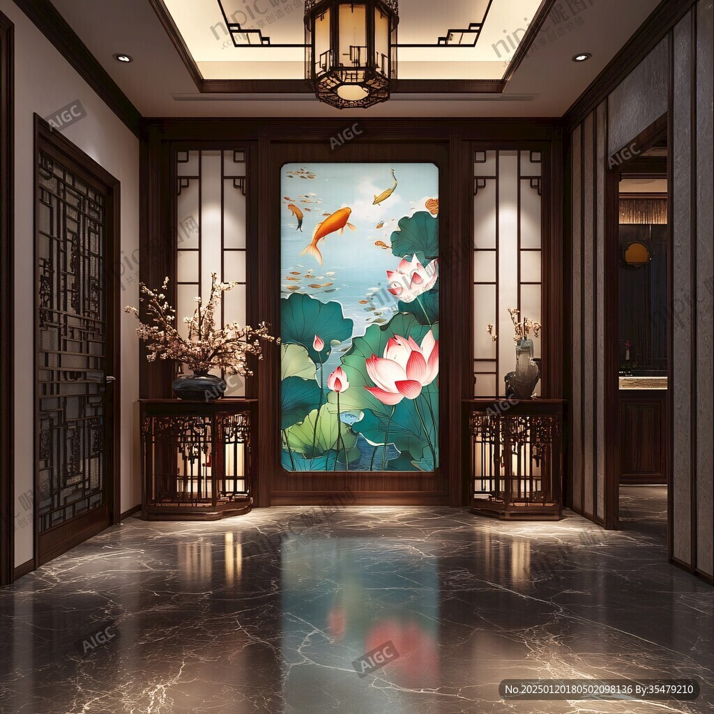 荷花大厅壁画