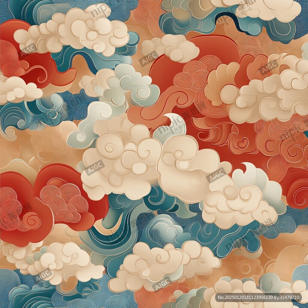 立体云纹