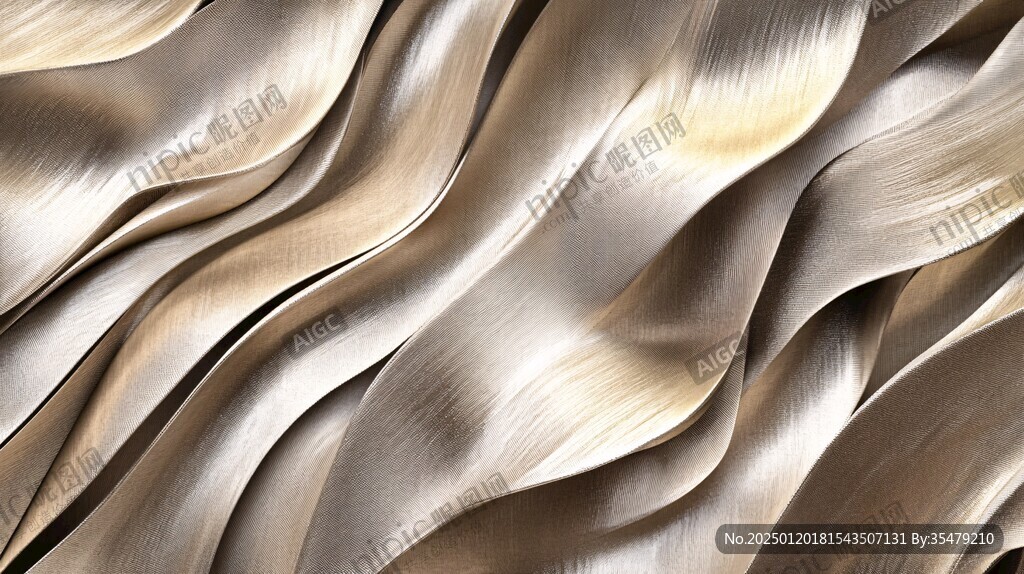 金色抽象流体纹理背景