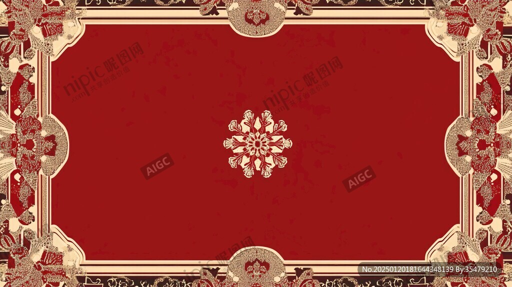红金色欧式背景