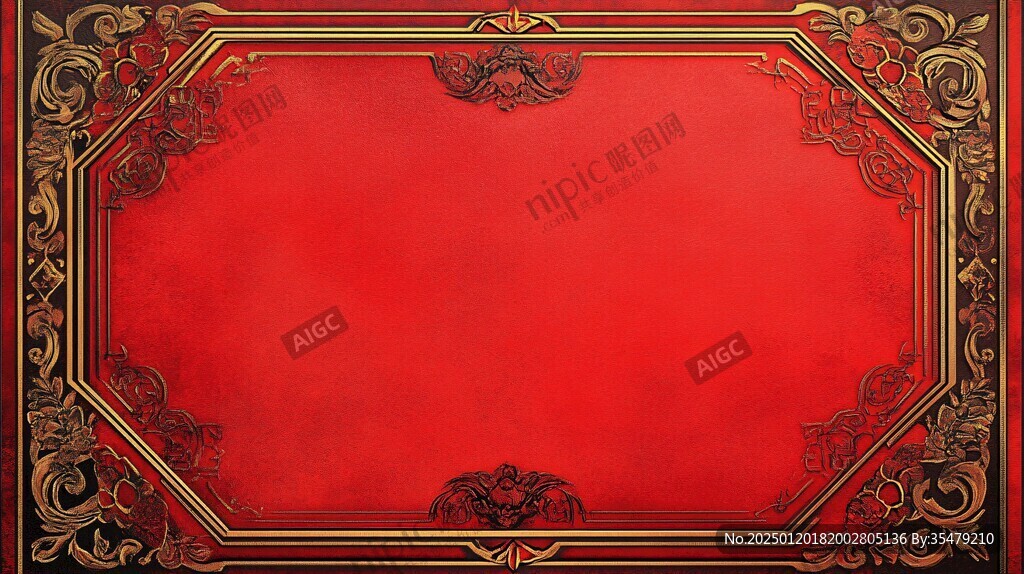 红金色欧式背景