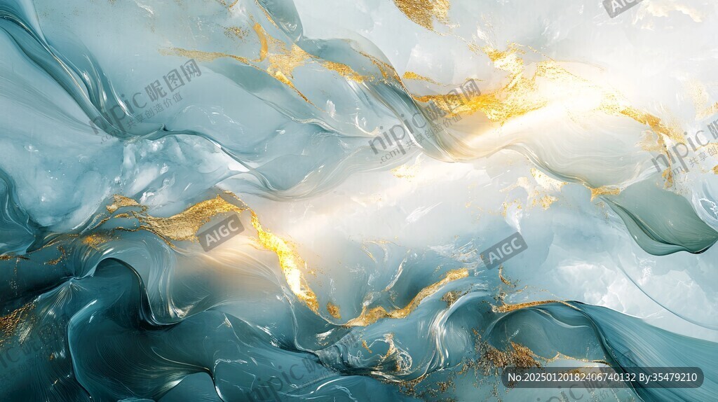 金光万丈抽象画