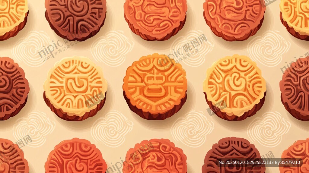 月饼底纹