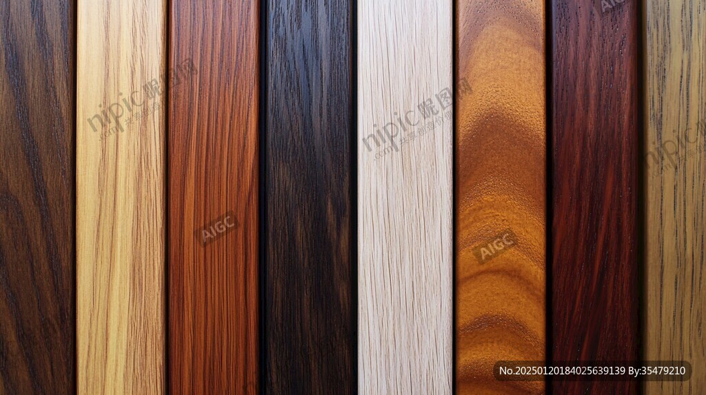 多种颜色木板木材