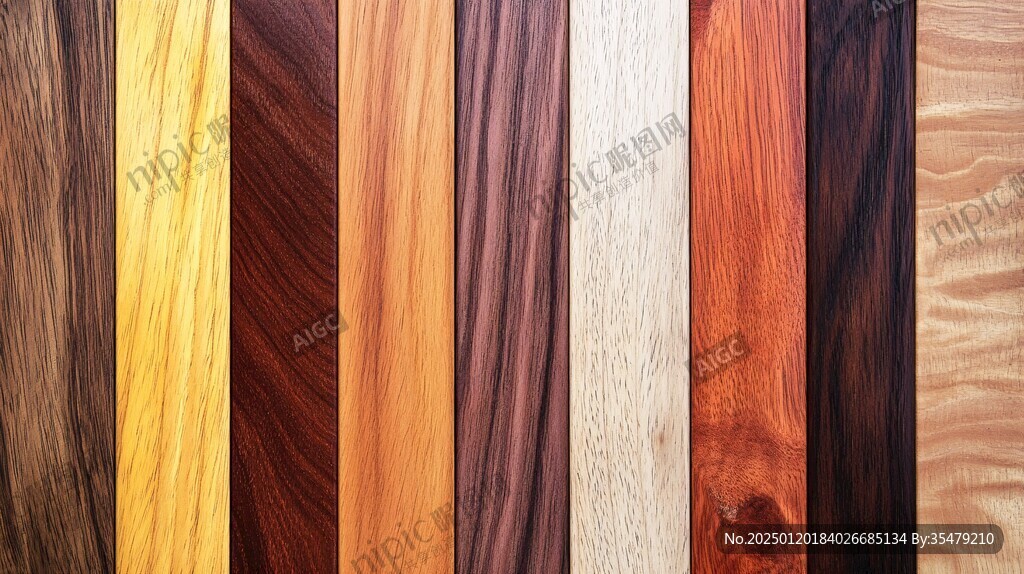 多种颜色木板木材