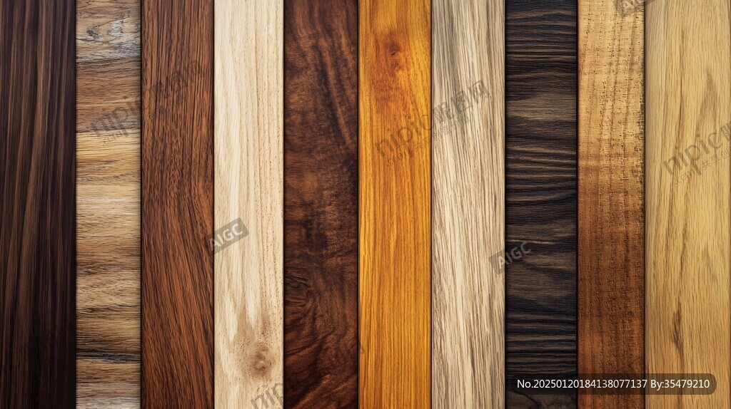 多种颜色木板木材