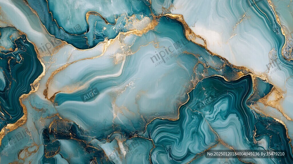 流体大理石金色素材
