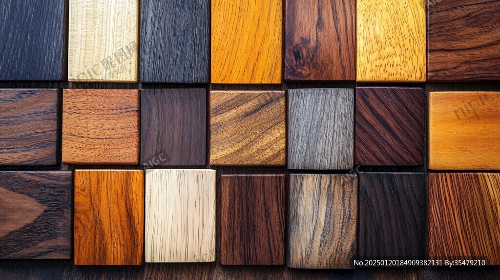 多种颜色木板木材