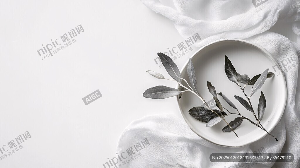 陶瓷餐盘植物学