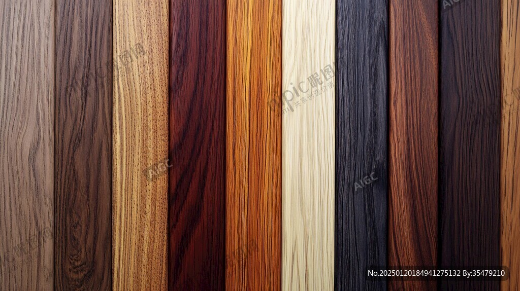 多种颜色木板木材