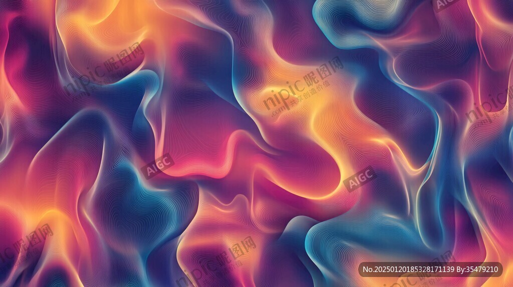 肌理彩色流体背景