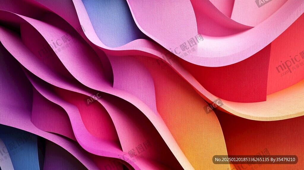 简洁大气拼色曲线纹理