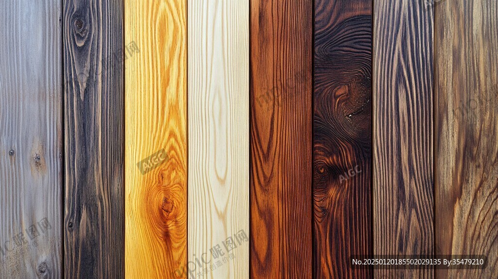 多种颜色木板木材