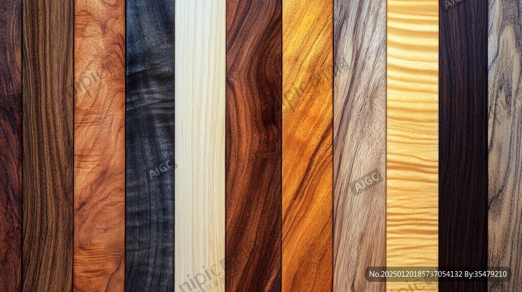 多种颜色木板木材